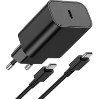 Phreeze 30w Snellader usb C met Nylon Gevlochten Kabel 2M - Super Fast Charging 2.0 - Power Delivery 3.0 - Geschikt voor S24,S23,S22,S21,Fold,Flip,A54,A55