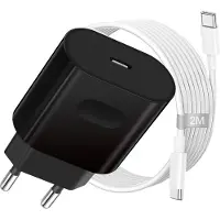 Phreeze 30w usb C Adapter Set 2 Meter - Snellader S26/S25/S24/S23/S22/S21/S20/S10/A56/A16/A17/A56/A57 - Oplader usb C - Usb-C naar usb-C