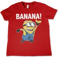 Minions Kinder Tshirt -Kids tm 8 jaar- Banana! Rood