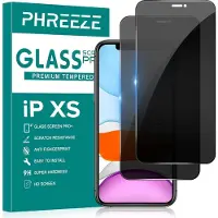 Phreeze 2x Privacy Screenprotector - Geschikt voor iPhone XS -Screen Protector - Plakgarantie