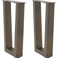 vidaXL Salontafelpoten 2 st V-vormig 38x(42-43,3) cm staal naturel