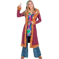 Boland - Kostuum Happy hippie (S) - Volwassenen - Hippie - 60's & 70's - Flower Power
