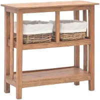 vidaXL Wandtafel 69x28x70 cm massief mahoniehout
