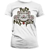 Hybris The Big Bang Theory Dames Tshirt -M- Soft Kitty Purr-Purr-Purr Wit