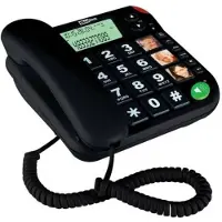 Maxcom KXT480CZ, Analoog telefoon, Luidsprekerfunctie, Identificatie van de beller, Zwart