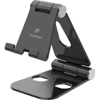 IMoshion Aluminium telefoonhouder bureau - Verstelbaar - Universeel - Zwart