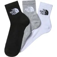 The North Face Sok Unisex Multi Sport Cush Quarter Sock 3P Black Assorted-Schoenmaat 35 - 37