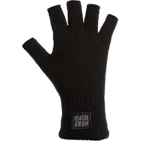 Heatkeeper - Vingerloze thermo handschoenen heren - Zwart - S/M - 1-Paar - Handschoenen heren winter
