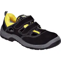 TeXXor S1-Sicherheitsklettsandale Romans Schwarz/Gelb-46