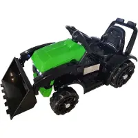 Wisam Kindertractor - elektrisch - 87x42,5x44,5cm - groen, zwart
