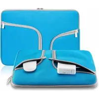 Phreeze Laptop Sleeve 11 inch - Opbergvak voor Oplader, Notities, Muis - 11,6 Inch - Ritssluiting - Waterdicht - Blauw