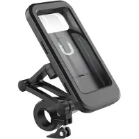 Phreeze Telefoonhouder Fiets - Magnetisch - Stuurbevestiging - Waterdicht - 360 Graden Draaibaar - Anti-Schok - Universeel - Zwart