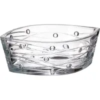 Crystalite Bohemia Mooie aparte schaal LABYRINT - BOHEMIA KRISTAL - Crystalite vaas LABYRINT 20 cm