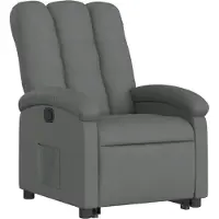 Dd Sta Op Stoel Elektrisch - Relaxfauteuil Verstelbaar - Relaxstoel Elektrisch - Armstoel voor Ouderen - Elektrische Sta-op Hulpstoel - 70x93x101cm - Donkergrijs