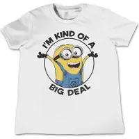 Hybris Minions Kinder Tshirt -Kids tm 12 jaar- I'm Kind Of A Big Deal Wit