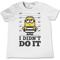 Minions Kinder Tshirt -Kids tm 12 jaar- I Didn't Do It Wit