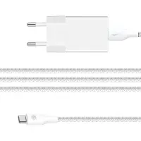 Phreeze Usb stekker + usb C kabel 3m - Gsm lader - Telefoon oplader - Oplader A57, A56, A55, A36, A35, A26, A25, A23, A17 5G, Tab A11+, Tab A11, Tab A9+, Tab A9, Tab A8 10.5