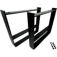 Barnwoodweb Stalen Onderstel Bench Zwart 32 cm