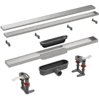 Easy drain douchegoot 80cm Compact 30 Clean Dryphon Zero/Tegel ws30mm edcom30ztdry-80