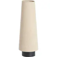 Light & Living Crème tafellamp Howie met zwart Ø 19cm