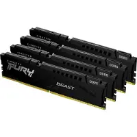 Kingston Technology FURY Beast 128GB 5600MT/s DDR5 CL40 DIMM (Set van 4) Zwart XMP