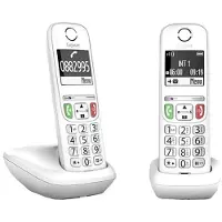 Gigaset E270 Duo, draadloos vast telefoonapparaat, transparant, universele maat / EU-stekker, 220V, transparant, universele maat