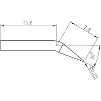 Weller RTP 001 C X MS Soldeerpunt Beitelvorm Grootte soldeerpunt 0.1 mm Lengte soldeerpunt: 20.6 mm Inhoud: 1 stuk(s)