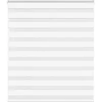 vidaXL Zebra rolgordijn 135x150 cm stofbreedte 130,9cm polyester wit