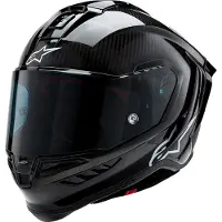 Alpinestars Supertech R10 Wit Glossy Zwart Mat Integraalhelm Maat L