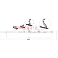 METZGER 17.6074 Handremkabel