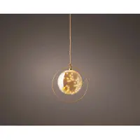 Lumineo Microled bal d26h26cm ambr/k.wrm bo