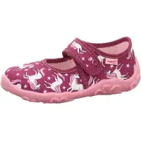 Superfit Huisschoenen 'Bonny' pink / kersrood / wit