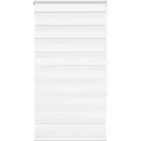 vidaXL Dubbele rolgordijn, wit, 80x150 cm, stofbreedte 75,9 cm, polyester