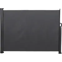 Infinity Goods Uittrekbaar Windscherm - 300 x 140 cm - Antraciet – Oprolbaar – Uitschuifbaar – Wind- en Zonbescherming – Privacy voor Tuin, Balkon, Strand en Terras
