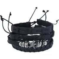 RED by EMP - Gothic Armband Set - Sternenmix - zwart - Maat Standard