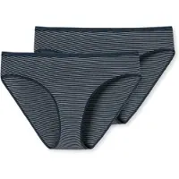 Schiesser Slip donkerblauw / wit