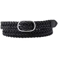 Levi's Charlie Braid Belt Black Size: 100 | Belts Outlet | Dames | Zwart