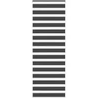 vidaXL Zebra rolgordijn 90x200 cm stofbreedte 85,9 cm zwart
