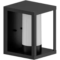 Calex slimme wandlamp voor buiten, CCT, RGB Smart Outdoor Classic Lantern, dimbaar, zwart, Kunststof, Modern, slimme wandlamp buiten
