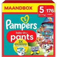 Pampers - Baby-Dry Pants - Paw Patrol-editie - Maat 5 (12kg-17kg) - 176 Luiers - Maandbox