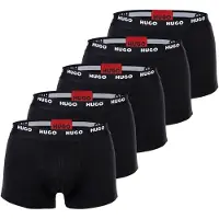 HUGO Boxershorts zwart / wit