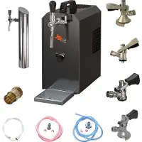 Ich-zapfe Complete Set - Biertap JET 30K 1-kraans, 35 liter/uur - met 4 x Fustkoppeling - Bierkoeler