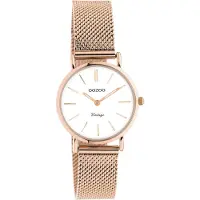 Oozoo Timepieces Horloge Rosé Goud/Wit | C20233