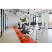 Schaffenburg Dextro plus duo zit/sta 160x80cm, electrisch hoogte verstelbare werkplek, H-poot frame. Frame kleur aluminium (RAL9006) en blad Schaduwzwart