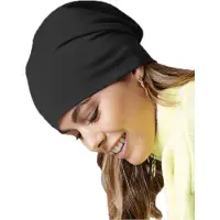 Beechfield Wintermuts Beanie Hemsedal - zwart - heren/dames - katoen - warme winter mutsen