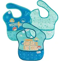 BUMKINS - SuperBib Baby Slab (3 stuks) - Harry Potter Mischief Managed (6-24 maanden)