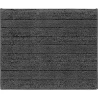 Casilin Badmat Antislip 50x60cm Luca - Waterabsorberende Badkamermat - Wasbaar en Sneldrogend - Voor Douche en Bad - 100% Katoen - Rechthoek - Grijs