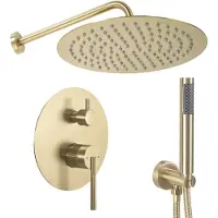 REA Inbouw Regendoucheset Argon Gold Brush + Box