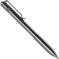 Big Idea Design Dual Side Click Pen DSC-RW Raw Titanium, auto adjusting everyday carry pen