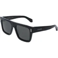 Salvatore Ferragamo Zonnebril SF2063SE 53/19/145 Zwart Rec acetaat-vernieuw MAN SF2063SE